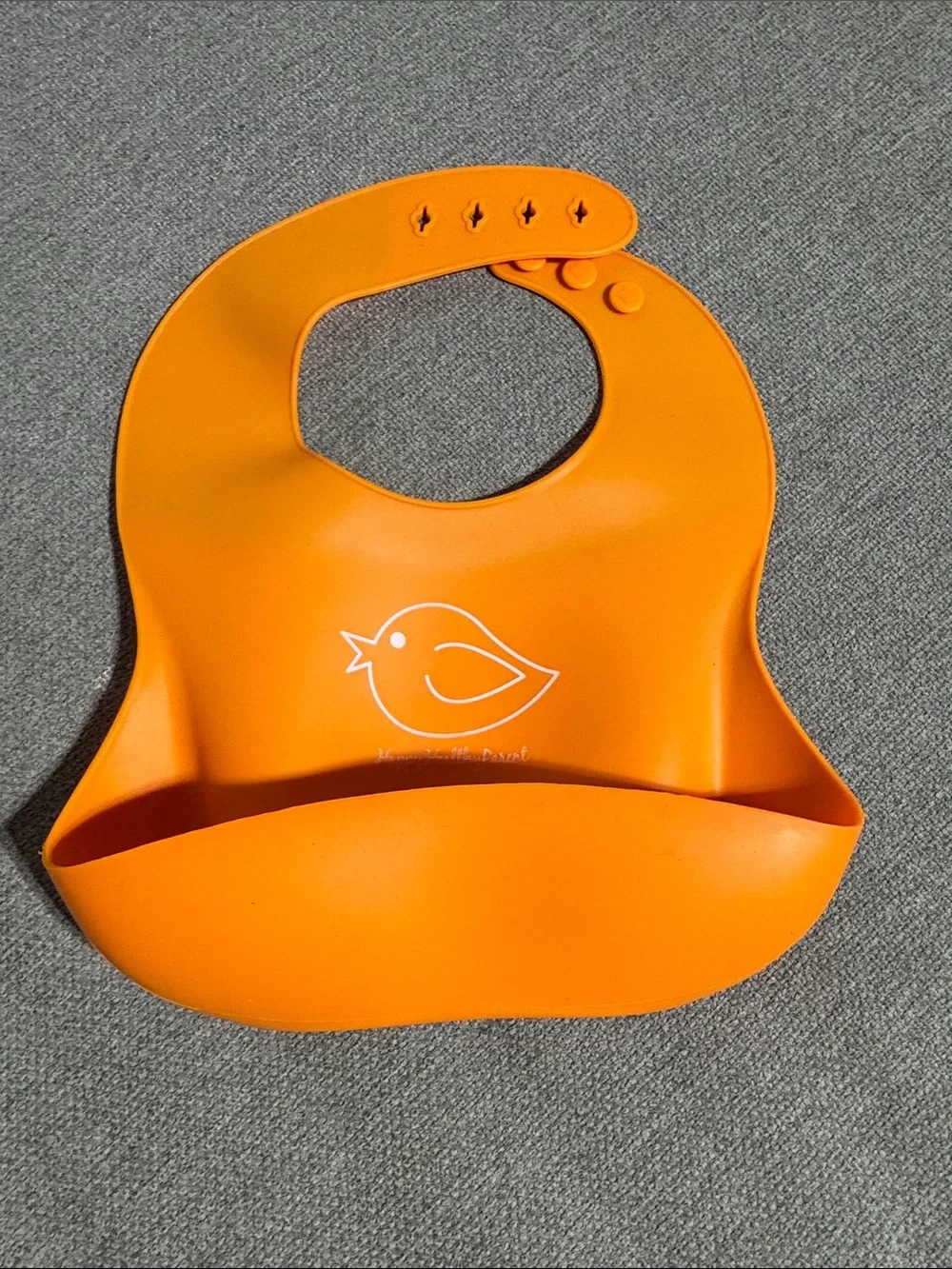 Silicone Baby Bib - Blue, Green, Gray, Orange